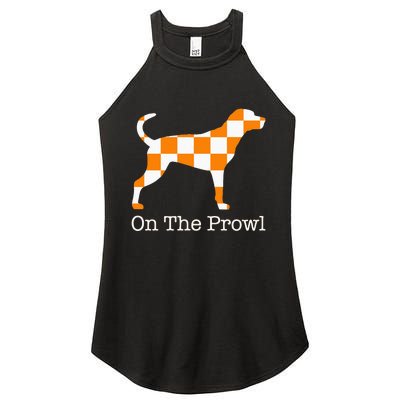 Tennessee Hound On The Prowl Vol Dog Knoxville Fan Game Gift Women's Perfect Tri Rocker Tank