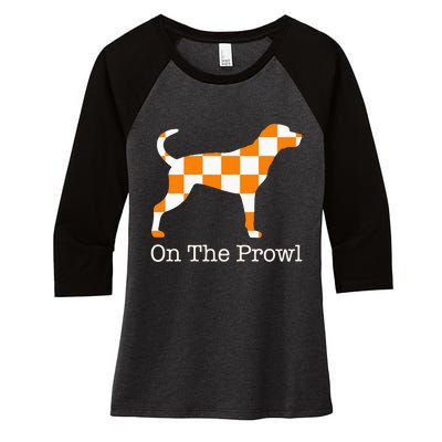 Tennessee Hound On The Prowl Vol Dog Knoxville Fan Game Gift Women's Tri-Blend 3/4-Sleeve Raglan Shirt