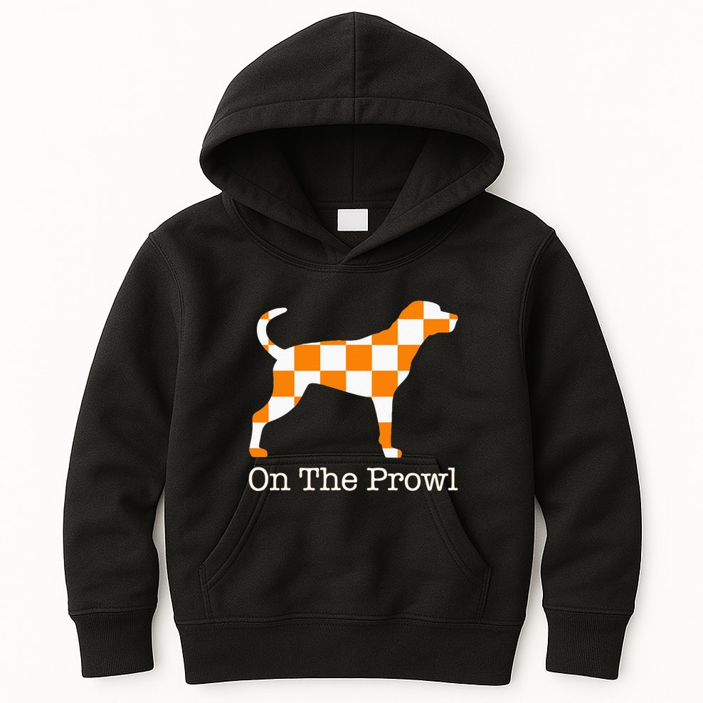 Tennessee Hound On The Prowl Vol Dog Knoxville Fan Game Gift Kids Hoodie