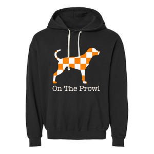 Tennessee Hound On The Prowl Vol Dog Knoxville Fan Game Gift Garment-Dyed Fleece Hoodie