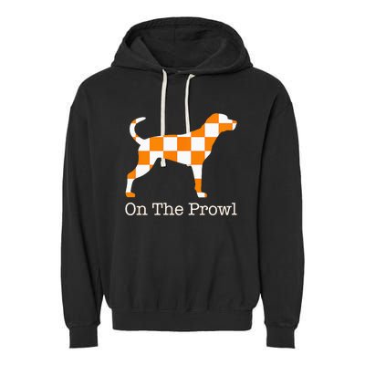 Tennessee Hound On The Prowl Vol Dog Knoxville Fan Game Gift Garment-Dyed Fleece Hoodie