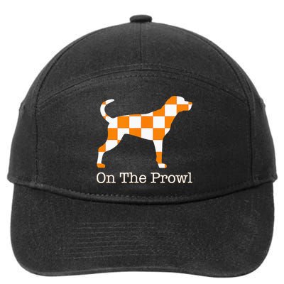 Tennessee Hound On The Prowl Vol Dog Knoxville Fan Game Gift 7-Panel Snapback Hat