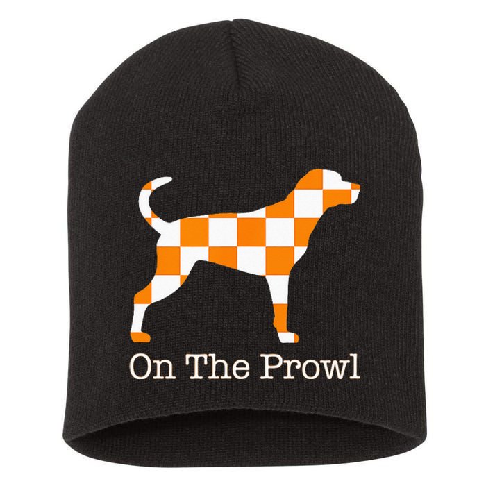 Tennessee Hound On The Prowl Vol Dog Knoxville Fan Game Gift Short Acrylic Beanie