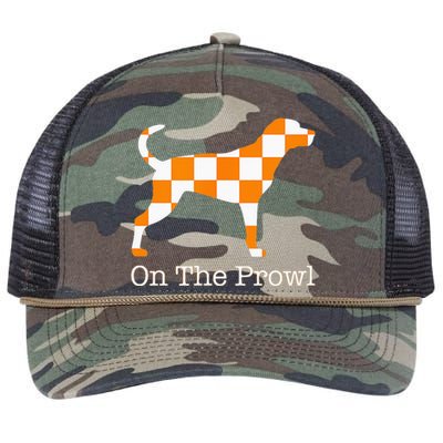 Tennessee Hound On The Prowl Vol Dog Knoxville Fan Game Gift Retro Rope Trucker Hat Cap