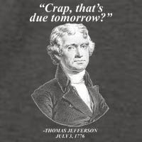Thomas Jefferson Crap That's Due Tomorrow Vector Backpack