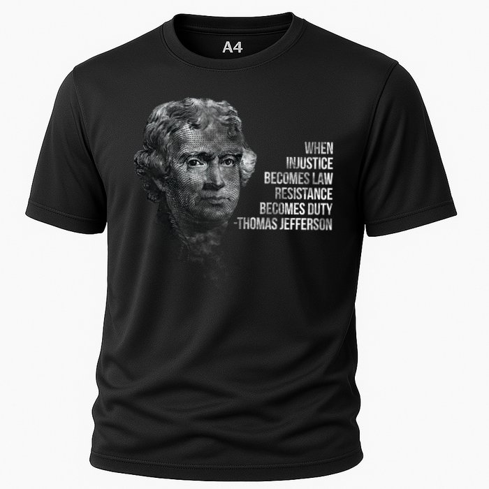 Thomas Jefferson Quote Cooling Performance Crew T-Shirt