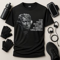 Thomas Jefferson Quote Cooling Performance Crew T-Shirt