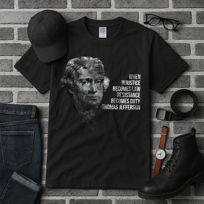 Thomas Jefferson Quote Tall T-Shirt