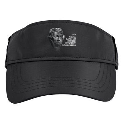 Thomas Jefferson Quote Adult Drive Performance Visor