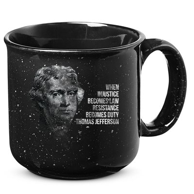 Thomas Jefferson Quote 15oz Campfire Ceramic Mug