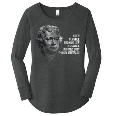 Thomas Jefferson Quote Women's Perfect Tri Tunic Long Sleeve Shirt