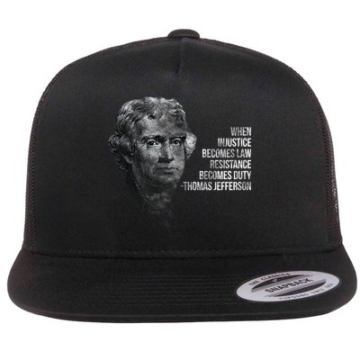 Thomas Jefferson Quote Flatbill Hat