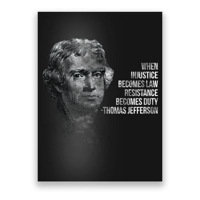 Thomas Jefferson Quote Poster