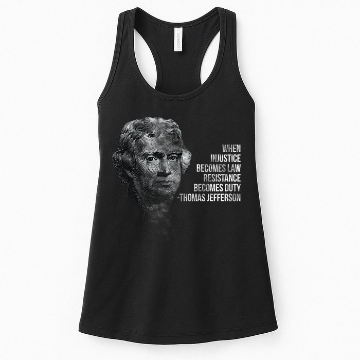 Thomas Jefferson Quote Womens Tank Top