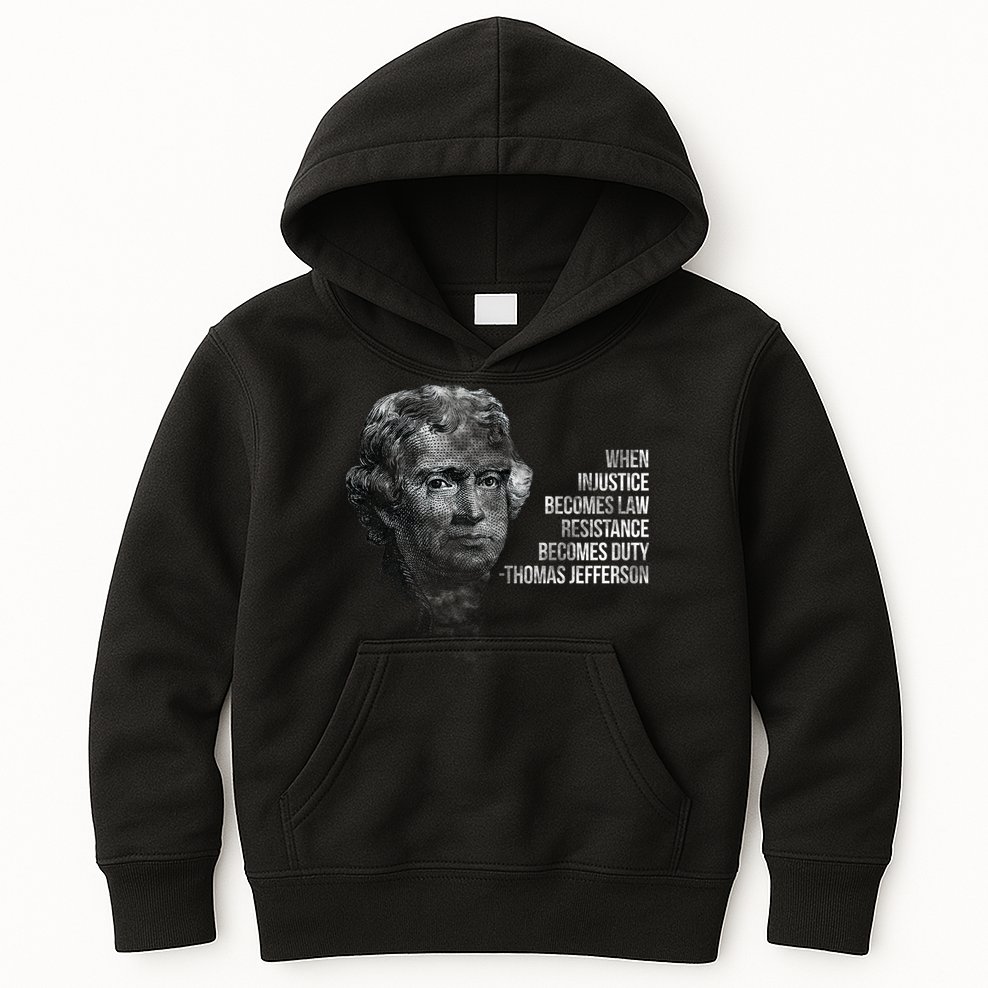 Thomas Jefferson Quote Kids Hoodie