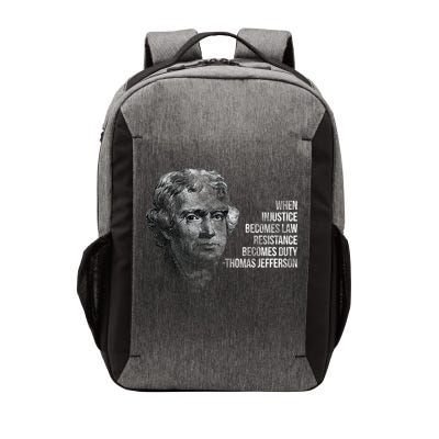 Thomas Jefferson Quote Vector Backpack