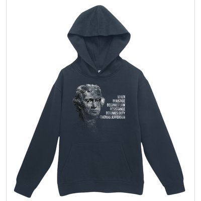 Thomas Jefferson Quote Urban Pullover Hoodie