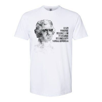 Thomas Jefferson Quote Softstyle® CVC T-Shirt