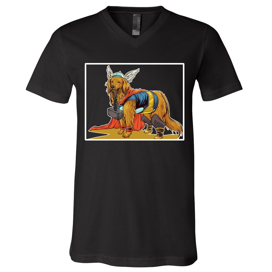 Thor Almighty Dog V-Neck T-Shirt