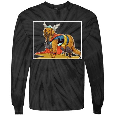 Thor Almighty Dog Tie-Dye Long Sleeve Shirt