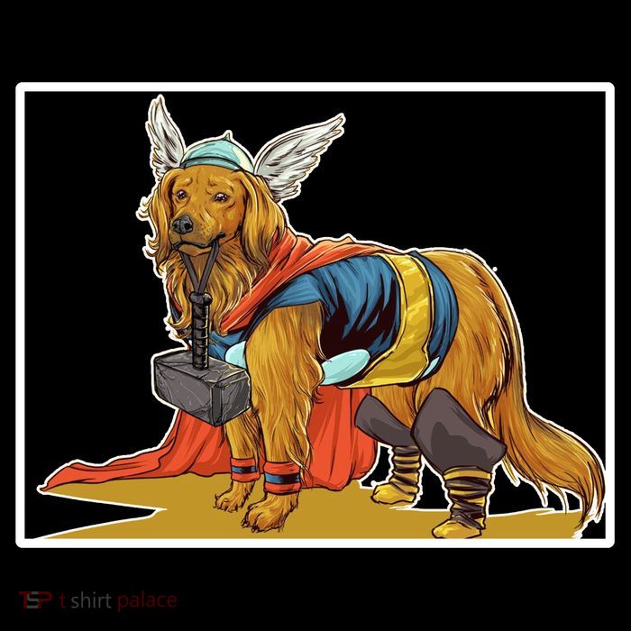 Thor Almighty Dog Crop Top