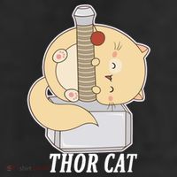 Thor Cat 11oz C Handle Ceramic Mug