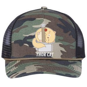 Thor Cat Retro Rope Trucker Hat Cap