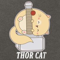 Thor Cat Cotton Canvas Backpack