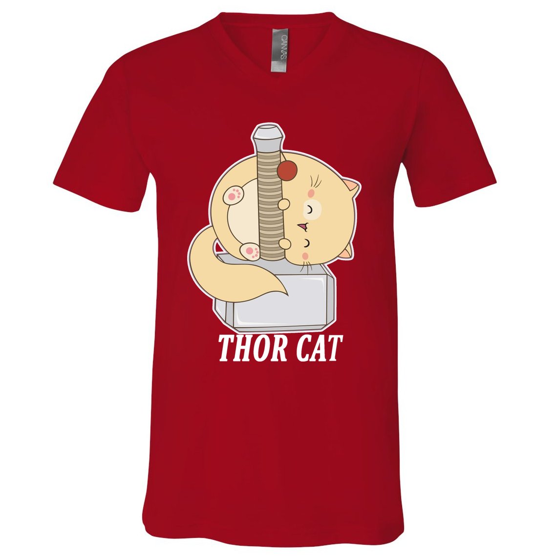 Thor Cat V-Neck T-Shirt