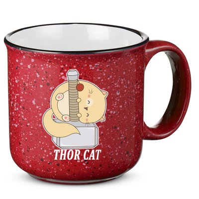Thor Cat 15oz Campfire Ceramic Mug