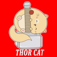 Thor Cat 15oz Campfire Ceramic Mug