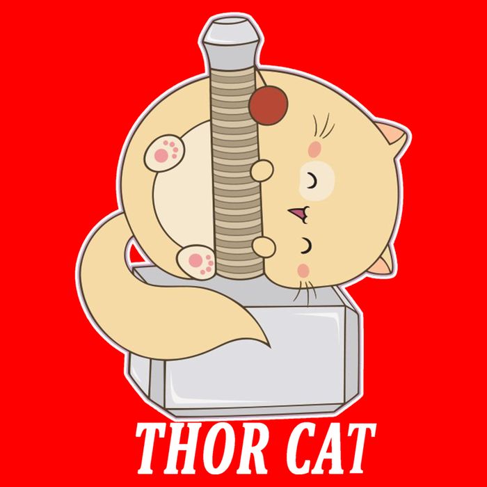 Thor Cat 15oz Campfire Ceramic Mug