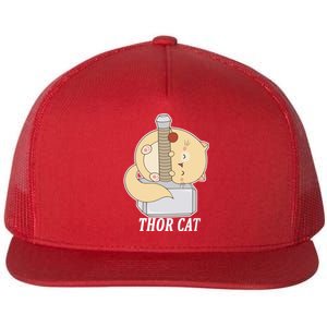 Thor Cat Flat Bill Trucker Hat