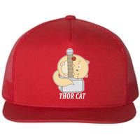 Thor Cat Flat Bill Trucker Hat