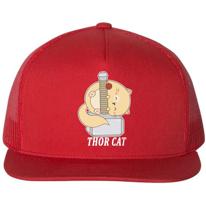 Thor Cat Flat Bill Trucker Hat