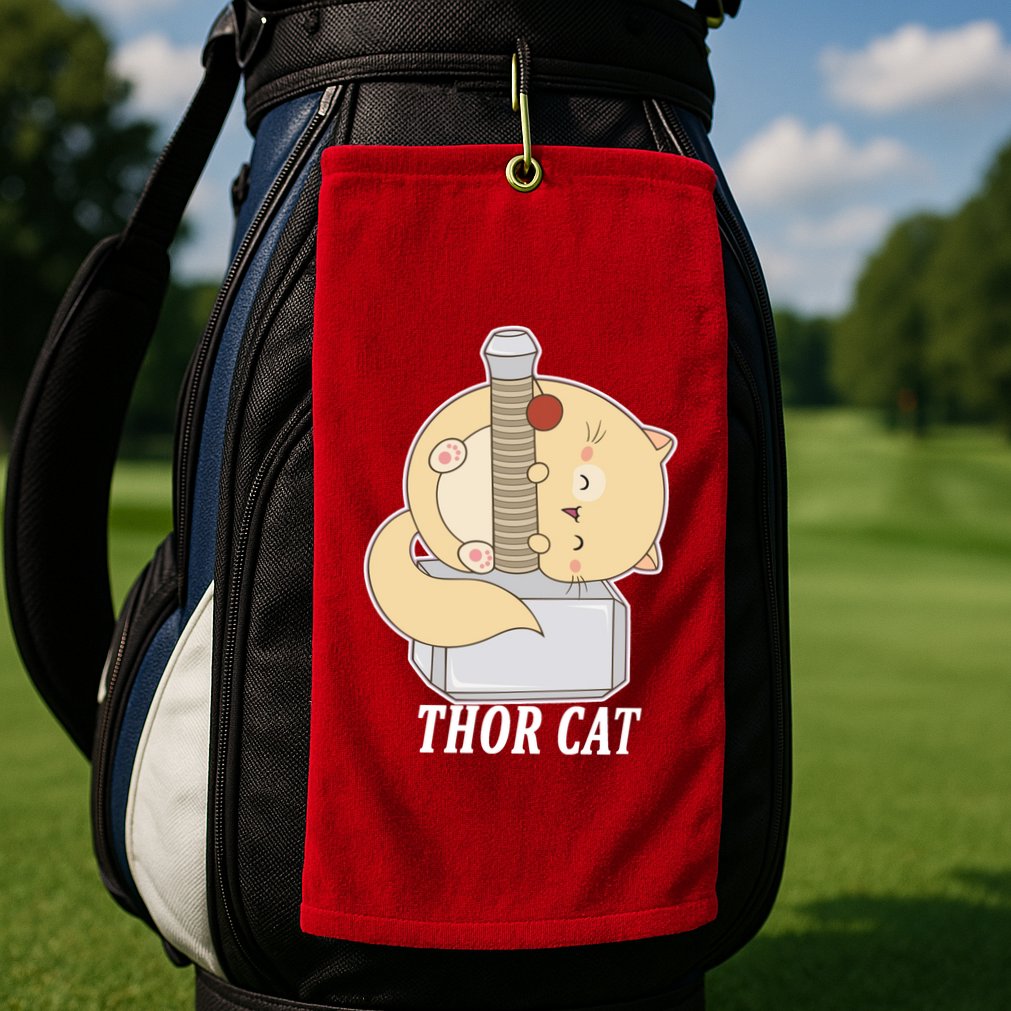 Thor Cat Golf Towel