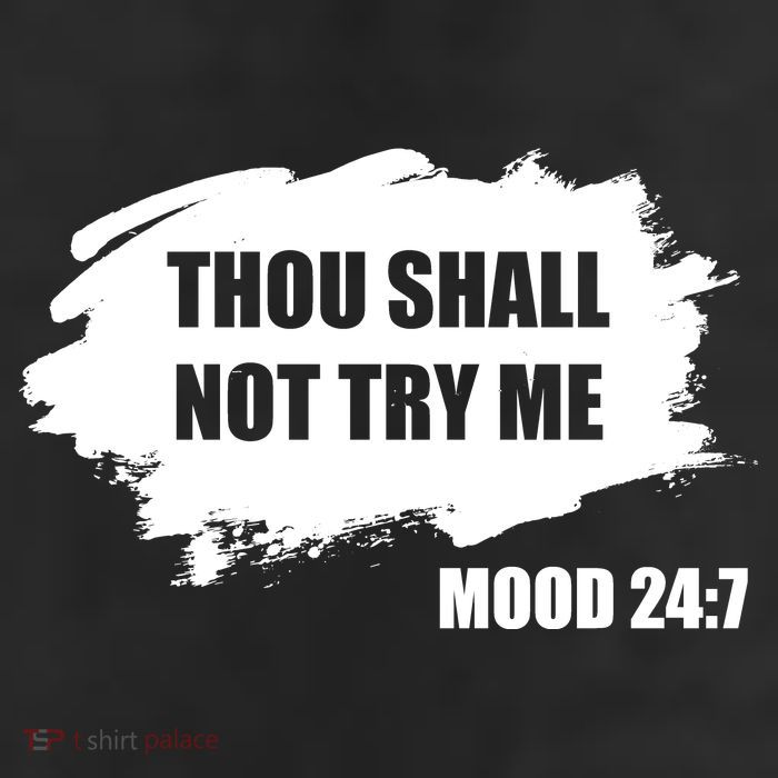 Thou Shall Not Try Me Adult Drive Performance Visor
