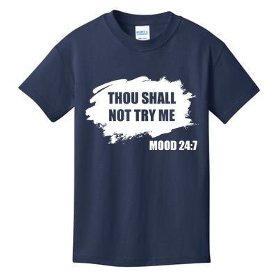 Thou Shall Not Try Me Kids T-Shirt