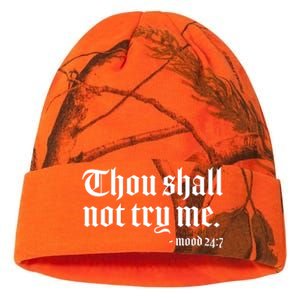 Thou Shall Not Try Me Mood 24:7  Kati Licensed 12" Camo Beanie