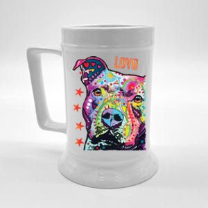 Thoughtful Pit Bull Dog Dean Russo Beer Stein