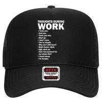 Thoughts During Work Funny Trucker Hat