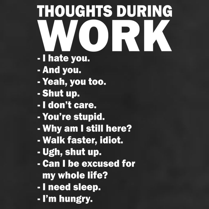 Thoughts During Work Funny Trucker Hat