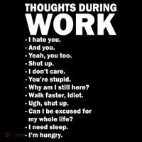Thoughts During Work Funny Valucap Bio-Washed Visor