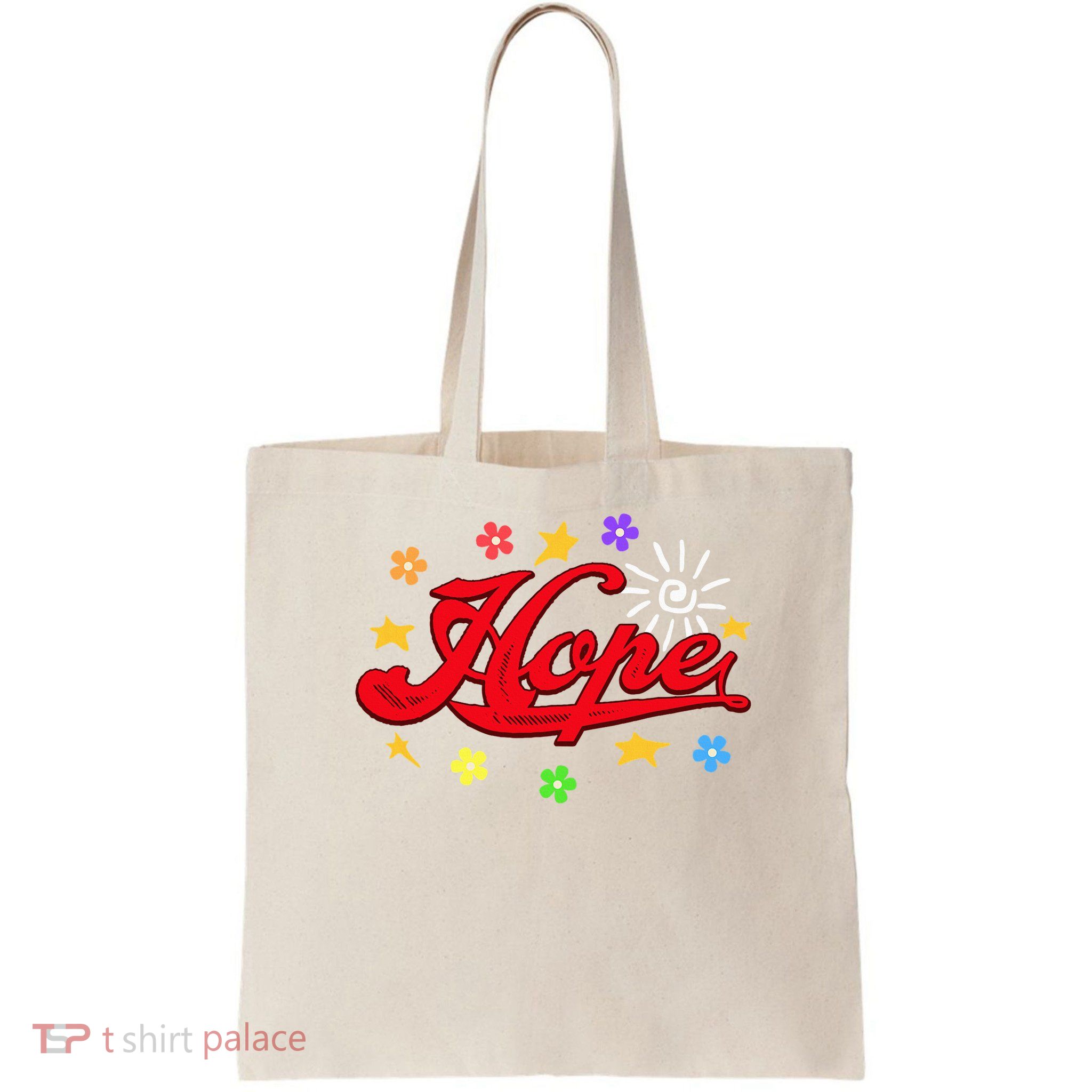 The Hope Personalized Name Flowers On Stage Stars  Bag