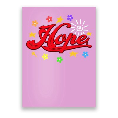 The Hope Personalized Name Flowers On Stage Stars  Poster