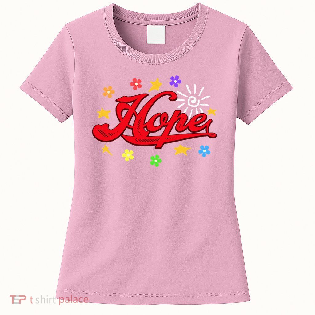 The Hope Personalized Name Flowers On Stage Stars  Womens T-Shirt