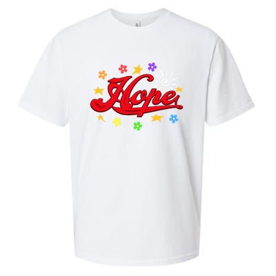 The Hope Personalized Name Flowers On Stage Stars  Sueded Cloud Jersey T-Shirt