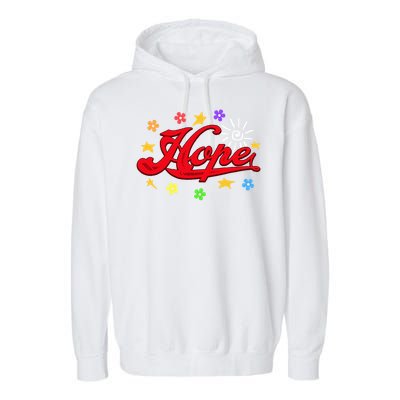 The Hope Personalized Name Flowers On Stage Stars  Garment-Dyed Fleece Hoodie