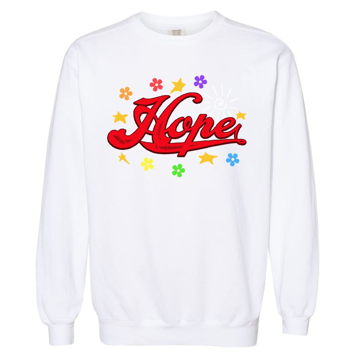 The Hope Personalized Name Flowers On Stage Stars  Garment-Dyed Sweatshirt
