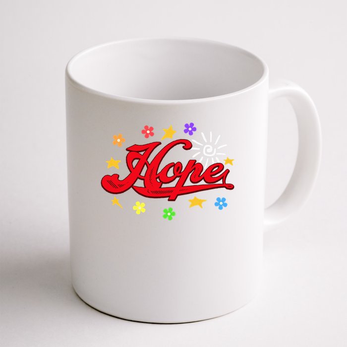 The Hope Personalized Name Flowers On Stage Stars  Mug